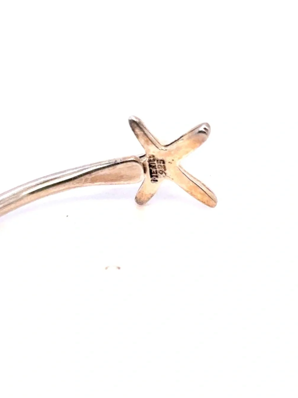 Sterling‎ Silver 925 Starfish Open Cuff Bracelet